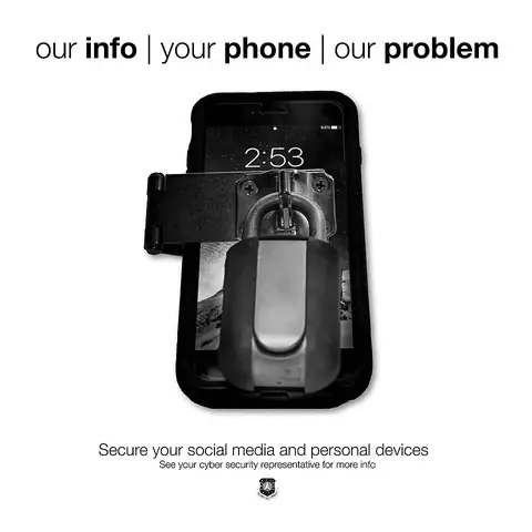 Illustration of a shield protecting a smartphone